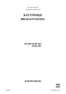 Käyttöohje ElektroHelios KF2699 Jääkaappipakastin