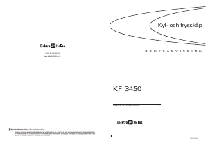 Bruksanvisning ElektroHelios KF3450 Kyl-frys