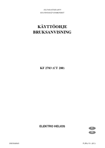 Bruksanvisning ElektroHelios KF2783 Kyl-frys