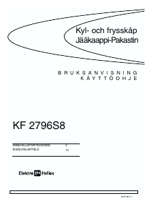 Käyttöohje ElektroHelios KF2796S8 Jääkaappipakastin