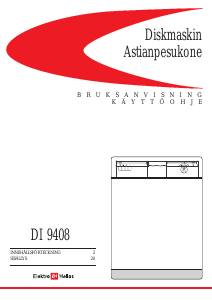 Käyttöohje ElektroHelios DI9408 Astianpesukone