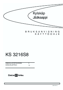 Käyttöohje ElektroHelios KS3216 Jääkaappi
