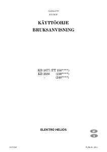 Käyttöohje ElektroHelios KB167 Jääkaappi