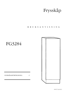 Bruksanvisning ElektroHelios FG3284 Frys