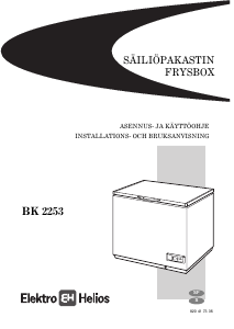 Käyttöohje ElektroHelios BK2253 Pakastin