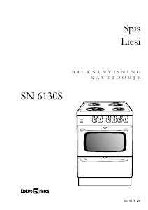 Käyttöohje ElektroHelios SN6130S Liesi