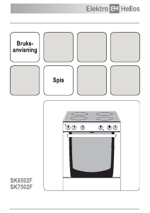 Bruksanvisning ElektroHelios SK6504F Spis