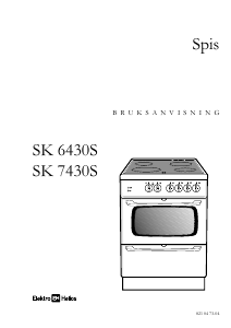 Bruksanvisning ElektroHelios SK6430S Spis