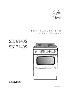 Käyttöohje ElektroHelios SK6140S Liesi