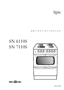 Bruksanvisning ElektroHelios SN6110S Spis