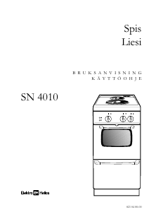 Käyttöohje ElektroHelios SN4010 Liesi