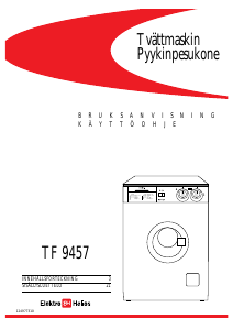 Käyttöohje ElektroHelios TF9457 Pesukone