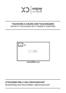 Manuale XD XD55S4K2VSAT LED televisore