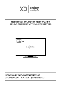 Manual XD XD43SF3VSAT LED Television