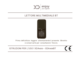Manuale XD XDA498BT Lettore Mp3