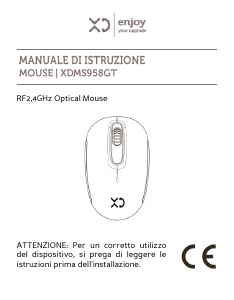 Manuale XD XDMS958GTBLK Mouse