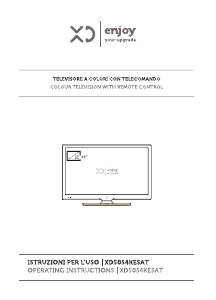 Manuale XD XD50S4KESAT LED televisore