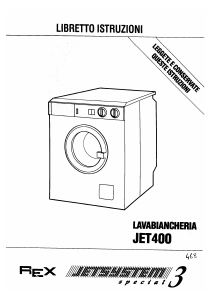 Manuale Rex JET400 Lavatrice