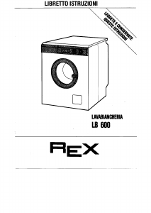 Manuale Rex LB600 Lavatrice