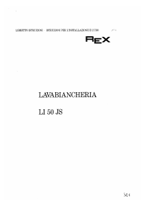 Manuale Rex LI50JS Lavatrice