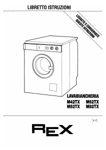 Manuale Rex M42TX Lavatrice