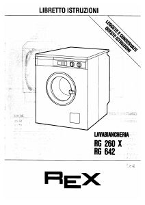 Manuale Rex RG260X Lavatrice