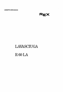 Manuale Rex R60LA Lavasciuga