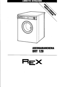 Manuale Rex DRY120 Asciugatrice