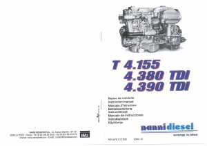Manual Nanni T4.380 TDI Boat Engine
