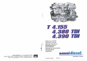 Manual Nanni T4.390 TDI Boat Engine