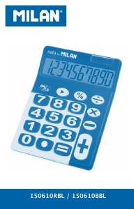 Instrukcja Milan 150610BBL Kalkulator