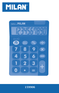 Mode d’emploi Milan 150610TDBBL Calculatrice