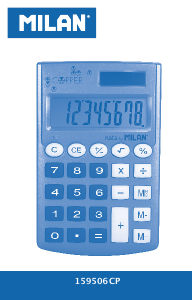 Manual Milan 159506CP Calculator