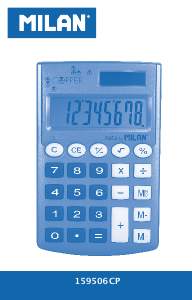 Manual Milan 159601CPPBL Calculator