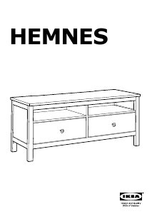 Руководство IKEA HEMNES (110x47x57) Тумба под телевизор