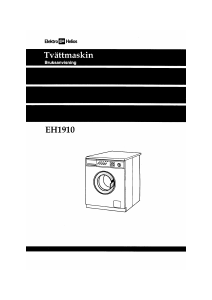 Bruksanvisning ElektroHelios EH1910 Tvättmaskin