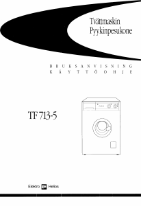 Käyttöohje ElektroHelios TF713-5 Pesukone