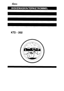 Bruksanvisning ElektroHelios KT2-202 Kombimaskin vask-tørk