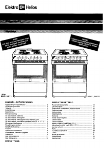 Käyttöohje ElektroHelios SG611 Liesi