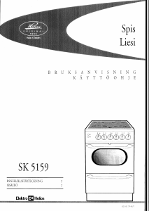 Bruksanvisning ElektroHelios SK5159 Spis