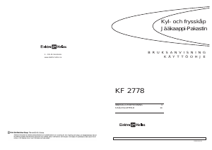 Bruksanvisning ElektroHelios KF2778 Kyl-frys