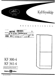 Bruksanvisning ElektroHelios KF3007 Kyl-frys