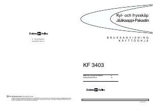 Bruksanvisning ElektroHelios KF3403 Kyl-frys