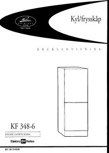 Bruksanvisning ElektroHelios KF3487 Kyl-frys
