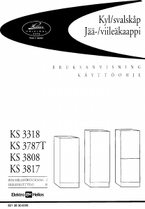 Käyttöohje ElektroHelios KS3318 Jääkaappipakastin