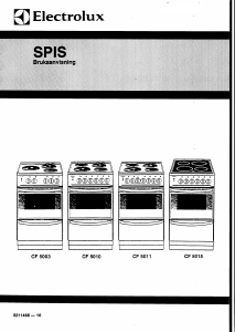 Bruksanvisning Electrolux CF5010 Spis