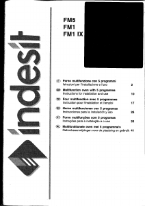 Handleiding Indesit FM1 IX Oven