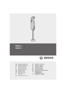 Manual de uso Bosch MSM7250 Batidora de mano