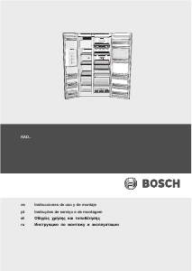 Руководство Bosch KAD62S51 Холодильник с морозильной камерой