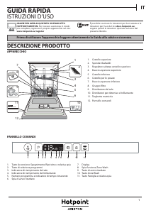 Manuale Hotpoint-Ariston HIC 3C24 S Lavastoviglie